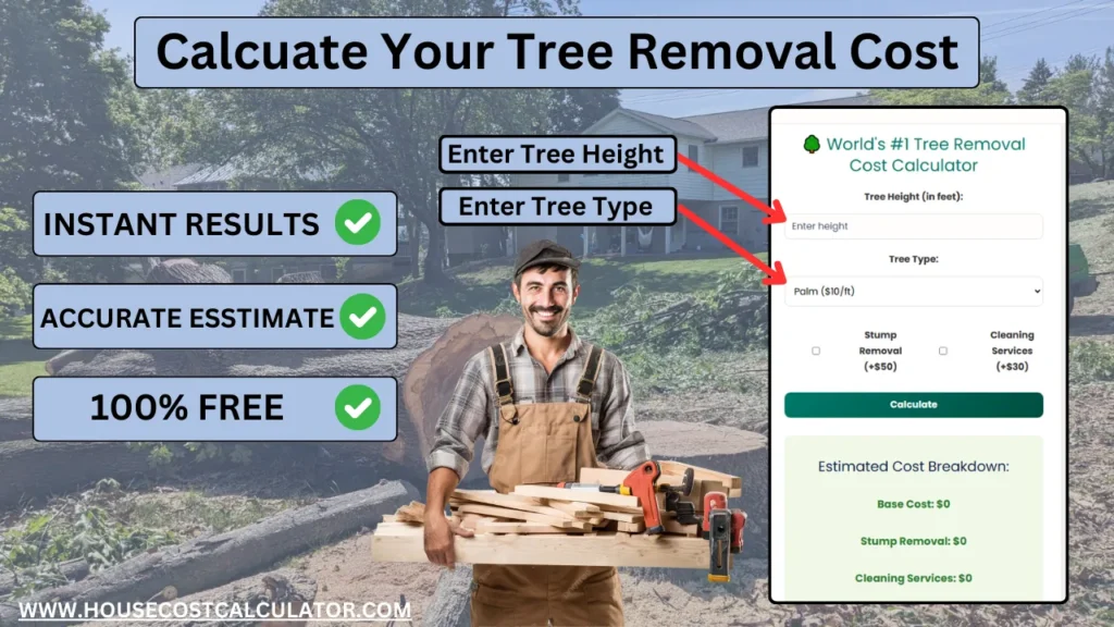 Tree removing Cost Calculator